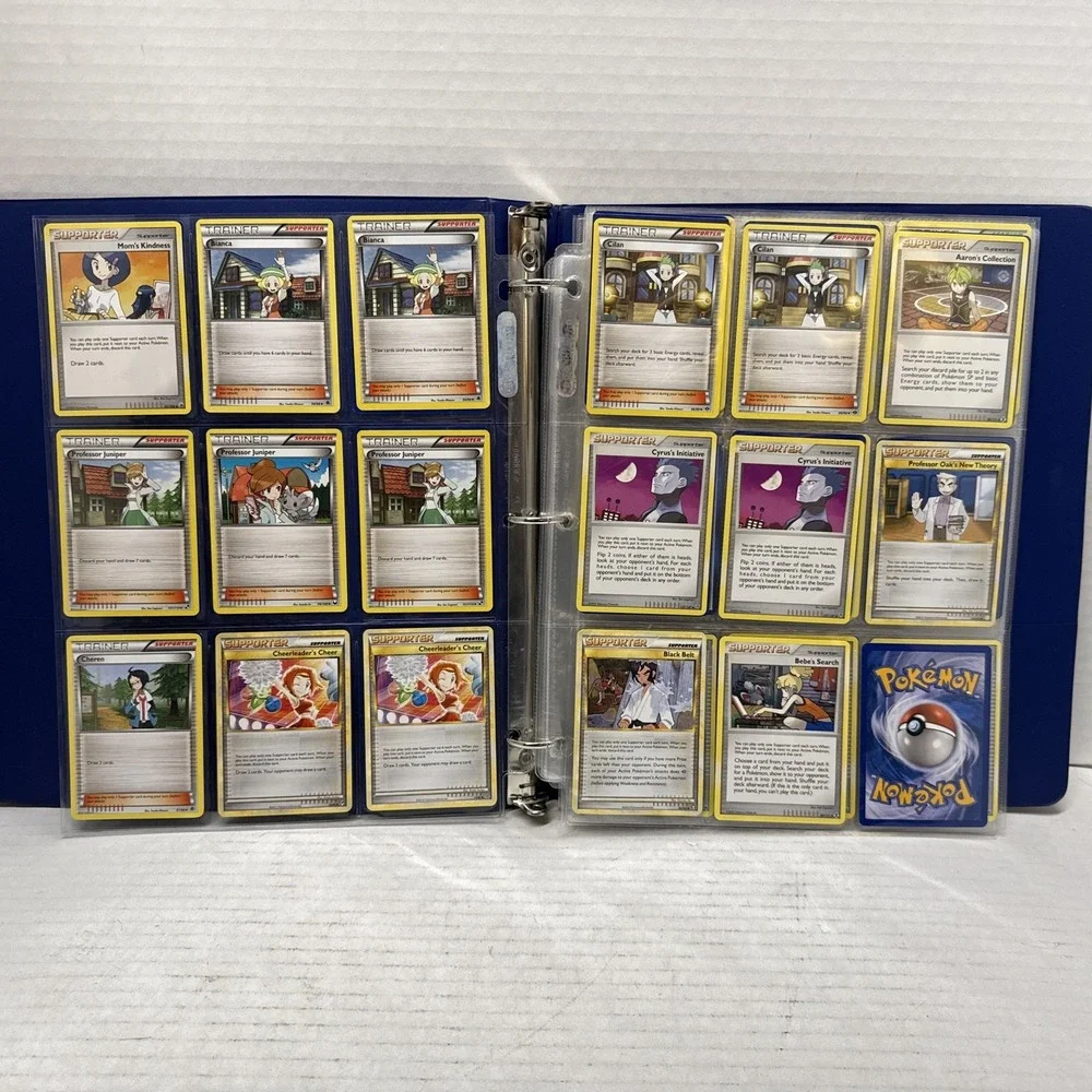 Pokemon Binder Lot Collection Of 185 Cards Illustration Rares Full Arts, Basics